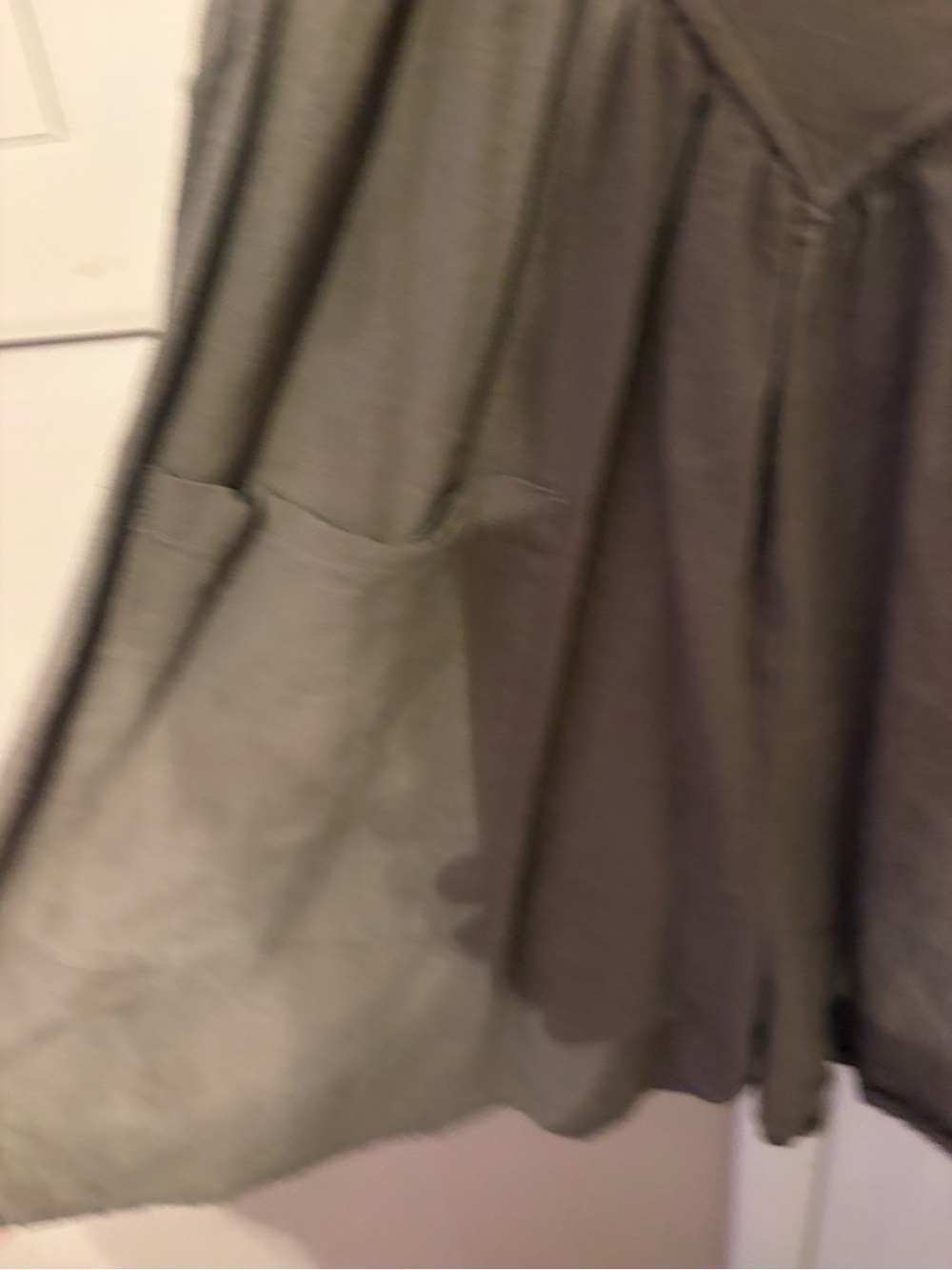 Olive Brown Pinafore Jumpsuit with Button Straps - Picture 5 of 6